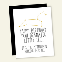 Load image into Gallery viewer, Snarky Leo Birthday Card
