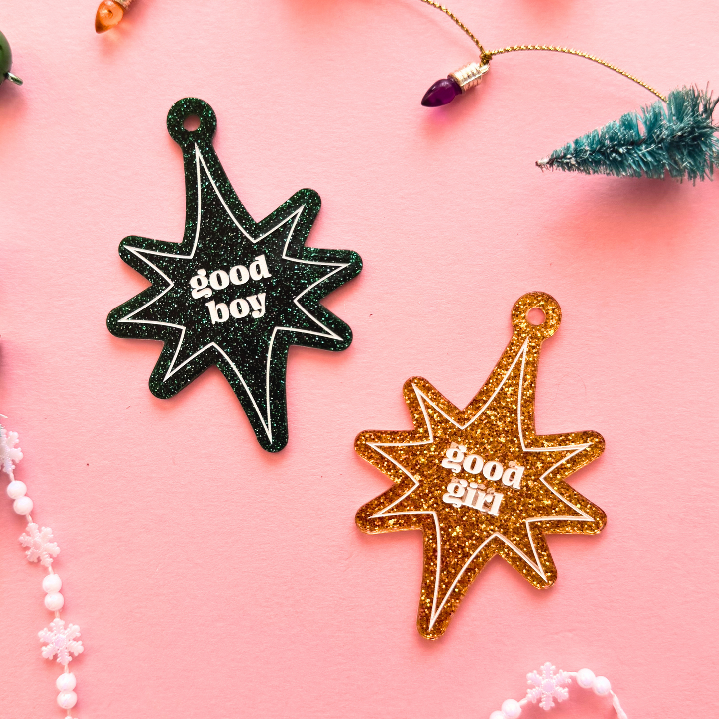 Good Boy Twinkle Star Funny Christmas Ornament
