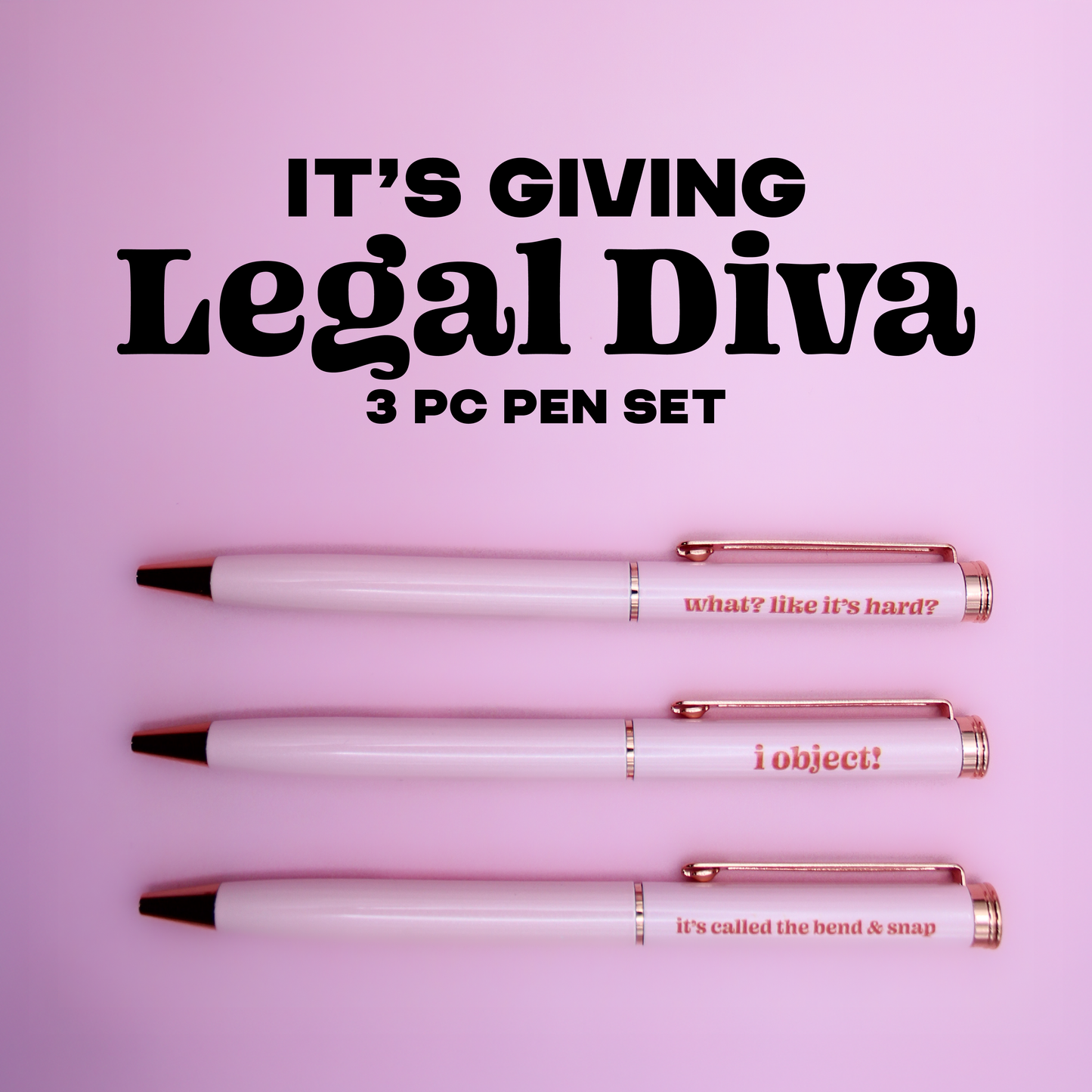 Legal Diva Pen Set