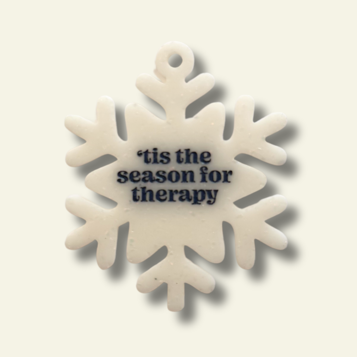 Tis The Season for Therapy  Funny Christmas Ornament