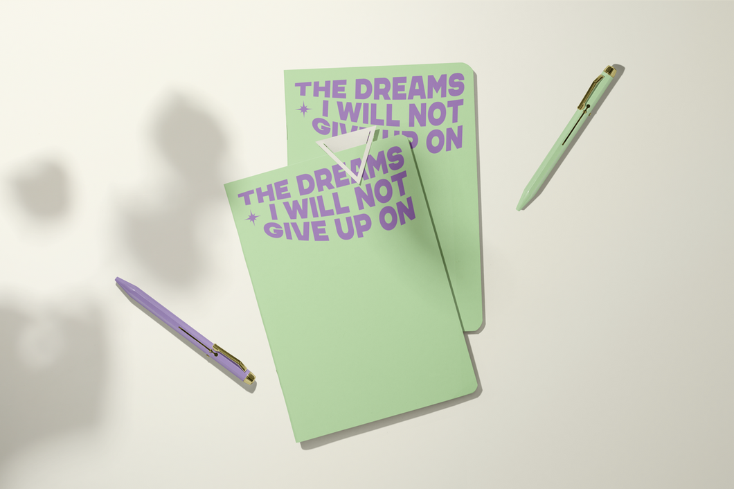Will Not Give Up | Pocket Journal, Mini Notebook, Mini Journal