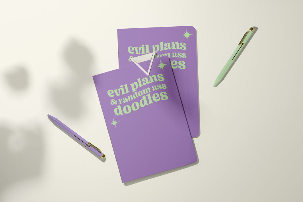 Evil Plans | Pocket Journal, Mini Notebook, Mini Journal