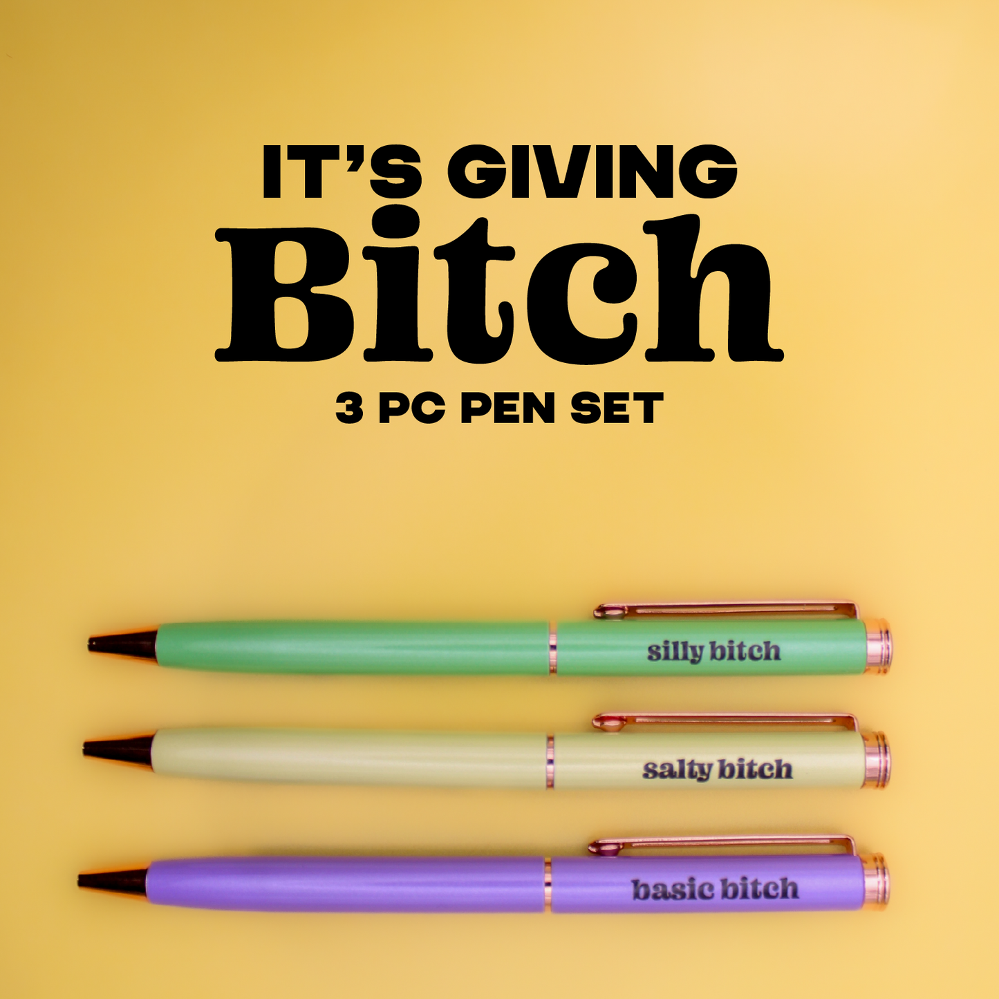 Types of Bitchy Pen Set