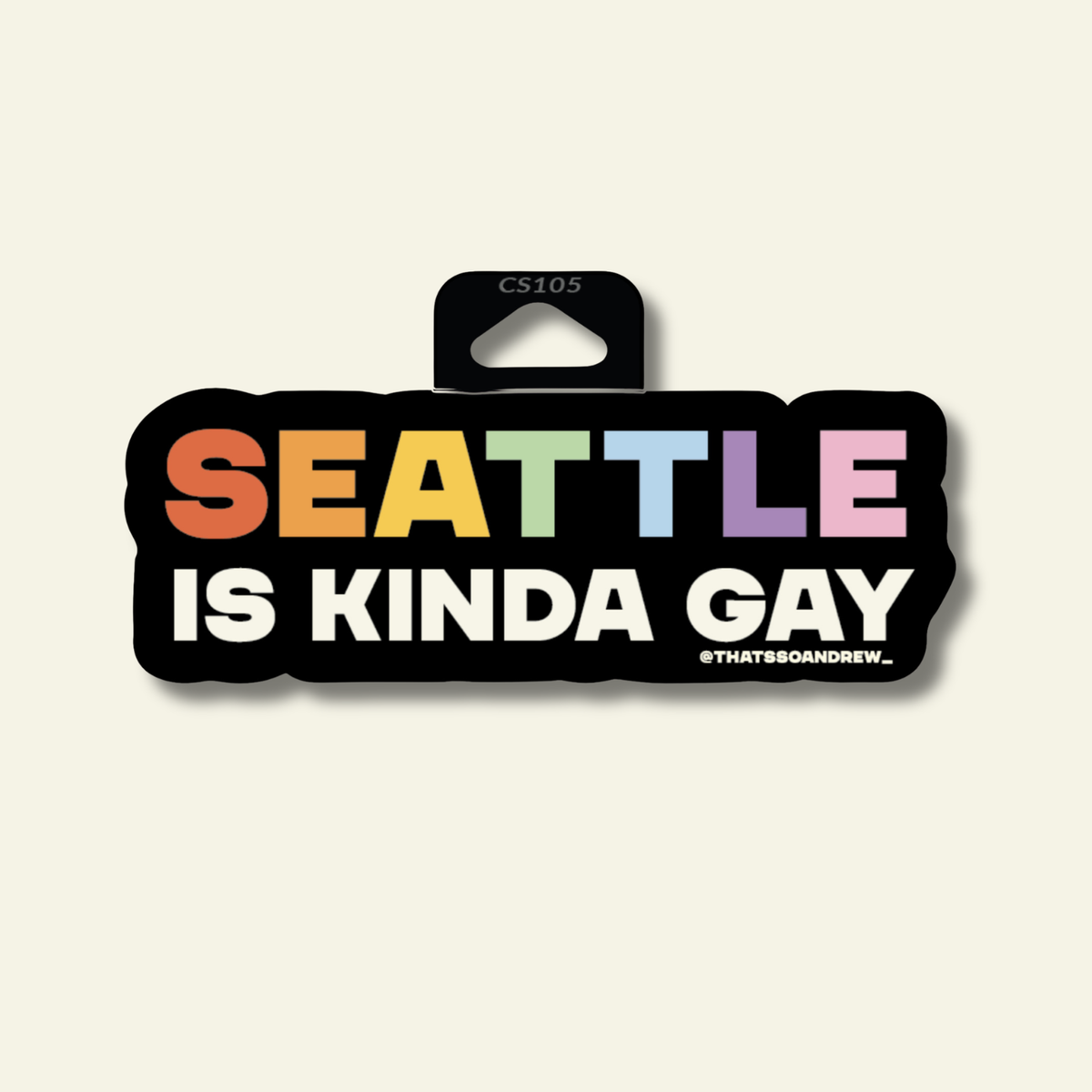 Seattle is Kinda Gay Souvenir LGBTQ+ Pride Sticker