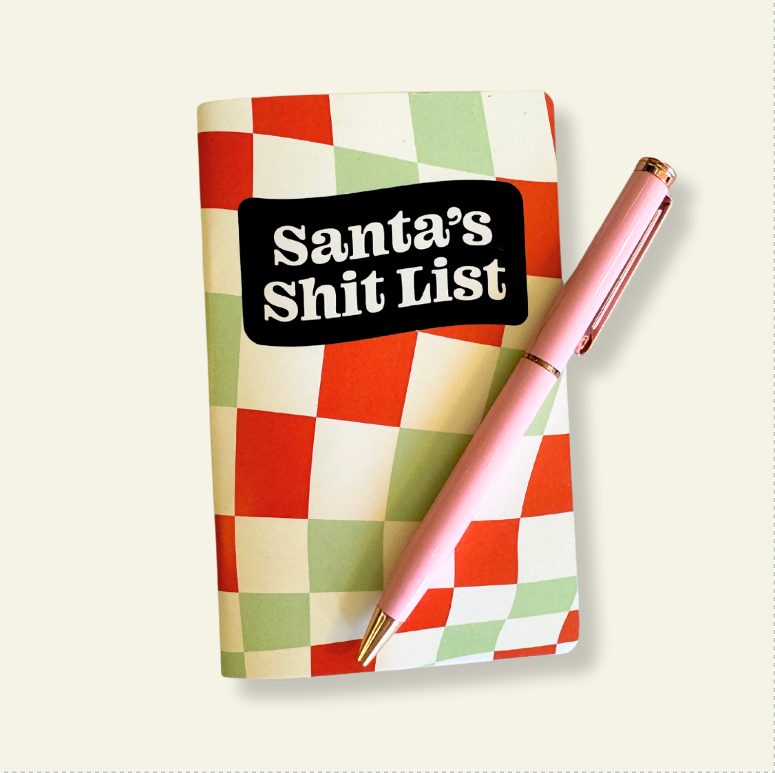 Santa's Shit List | Pocket Journal, Mini Notebook, Mini Journal