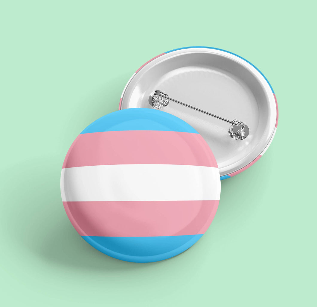 Transgender Flag | Pride Pin Back Button