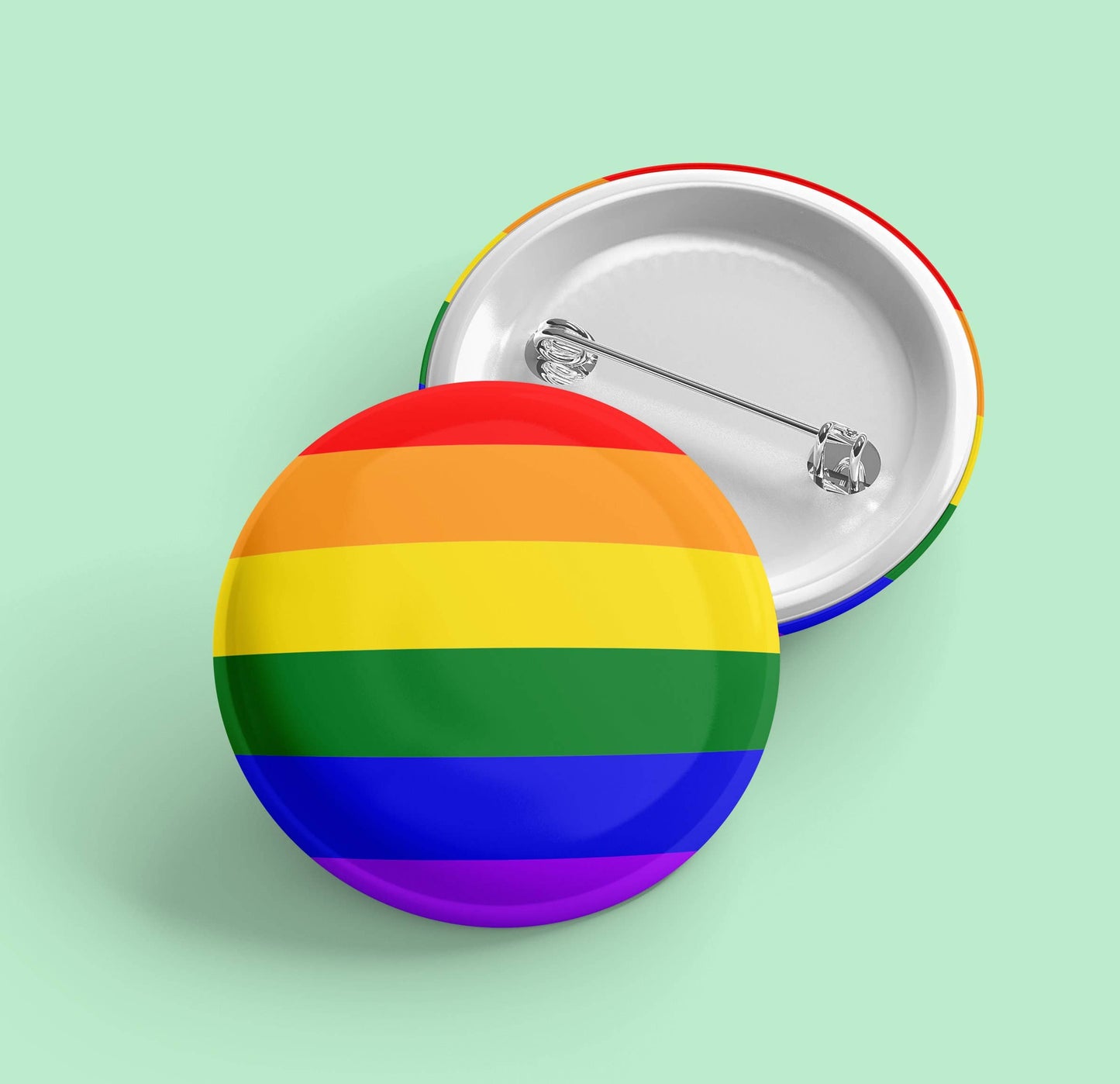 Gay Pride LGBTQ+ Flag | Pride Pin Back Button